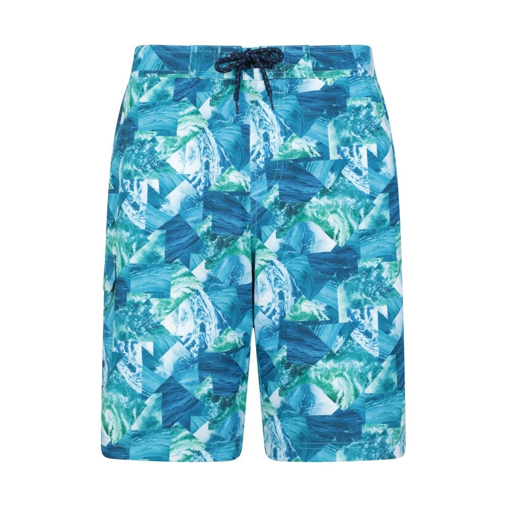 Mountain Warehouse Mens Ocean Patterned Boardshorts - Teal