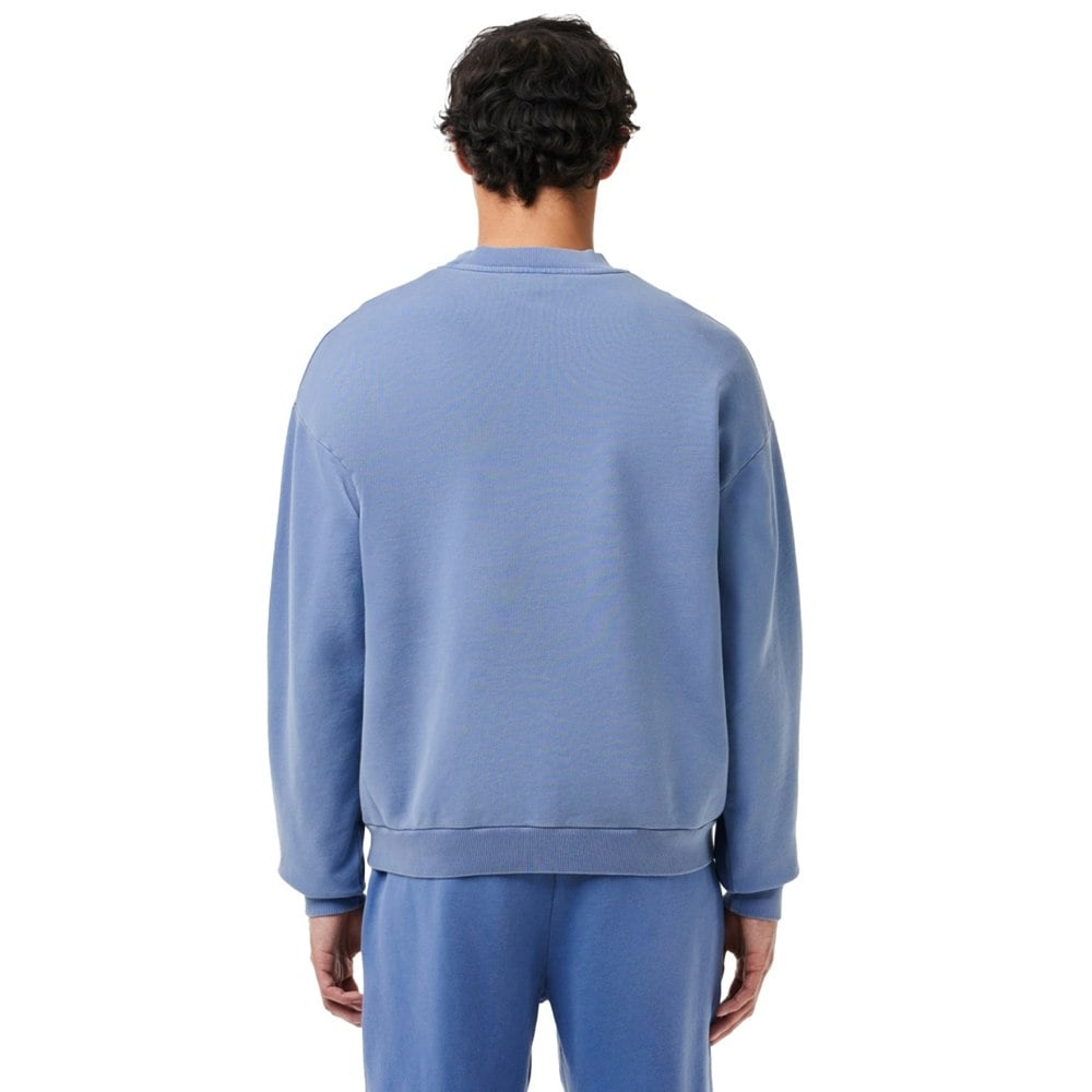 Lacoste Mens Natural Dyed Loose Fit Sweatshirt - Blue