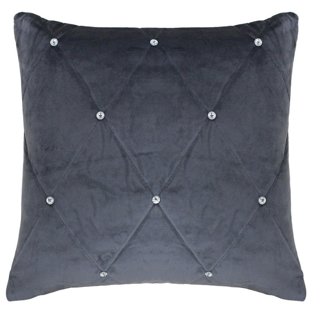 Riva Home Diamante Cushion Cover - Pewter