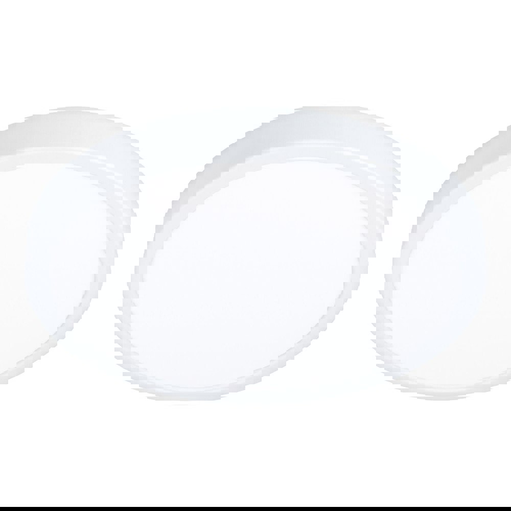 Wall Flush Ceiling Light Colour White Shade White Plastic Bulb LED 20W Included Loops