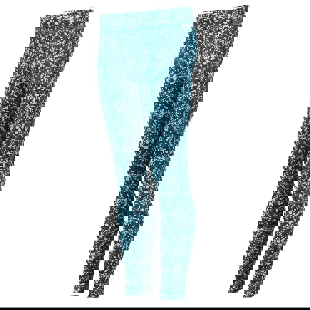 Regatta Girls Barlia Abstract Winter Leggings - Gulfstream