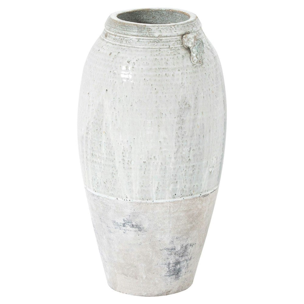 Hill Interiors Amphora Grecian Vase - White