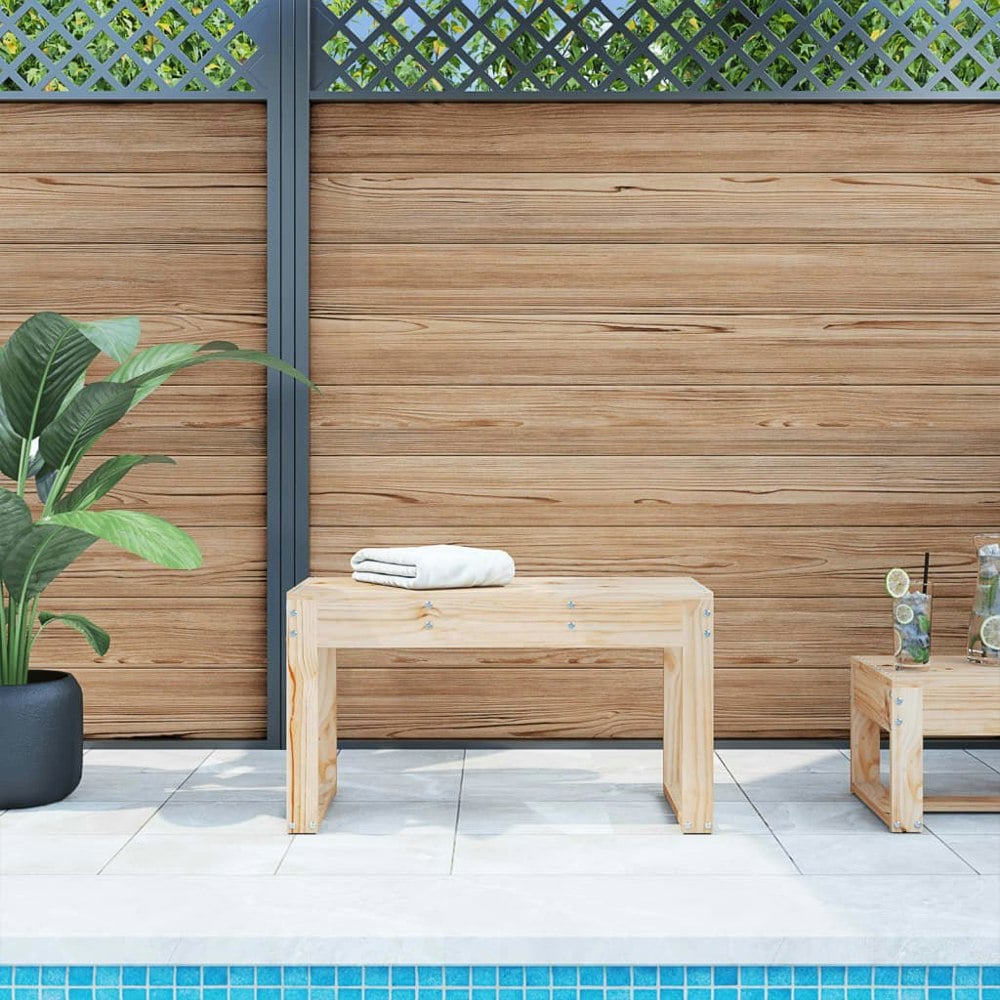 Berkfield Garden Bench 80x38x45 cm Solid Wood Pine
