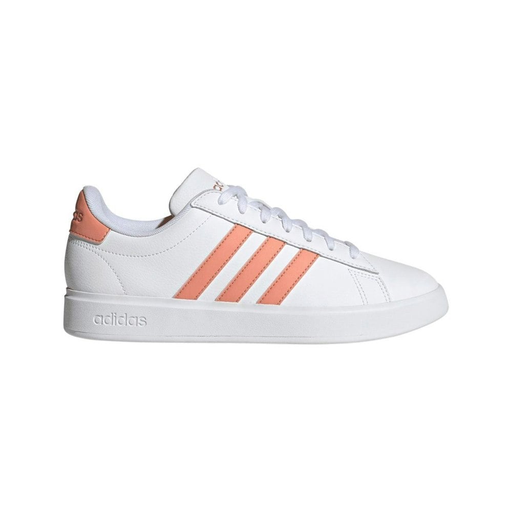 Adidas Mens Grand Court 2.0 Trainers - White/Pink