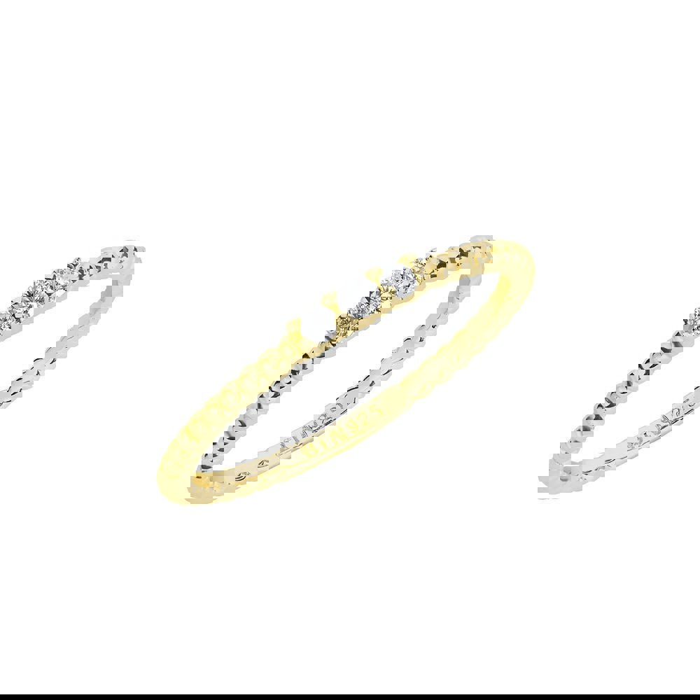 Illuminess™ Gold Vermeil Trio Textured Stacking Ring