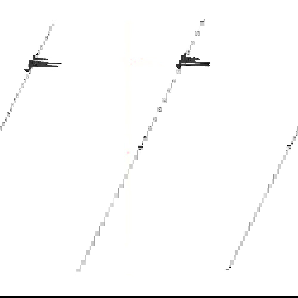 Shires Aluminium Measuring Stick - Silver/Black