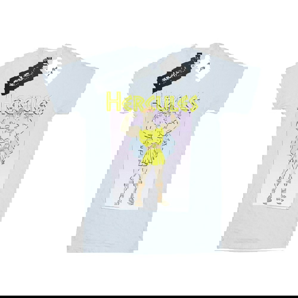 Disney Mens Hercules Muscles T-Shirt - White