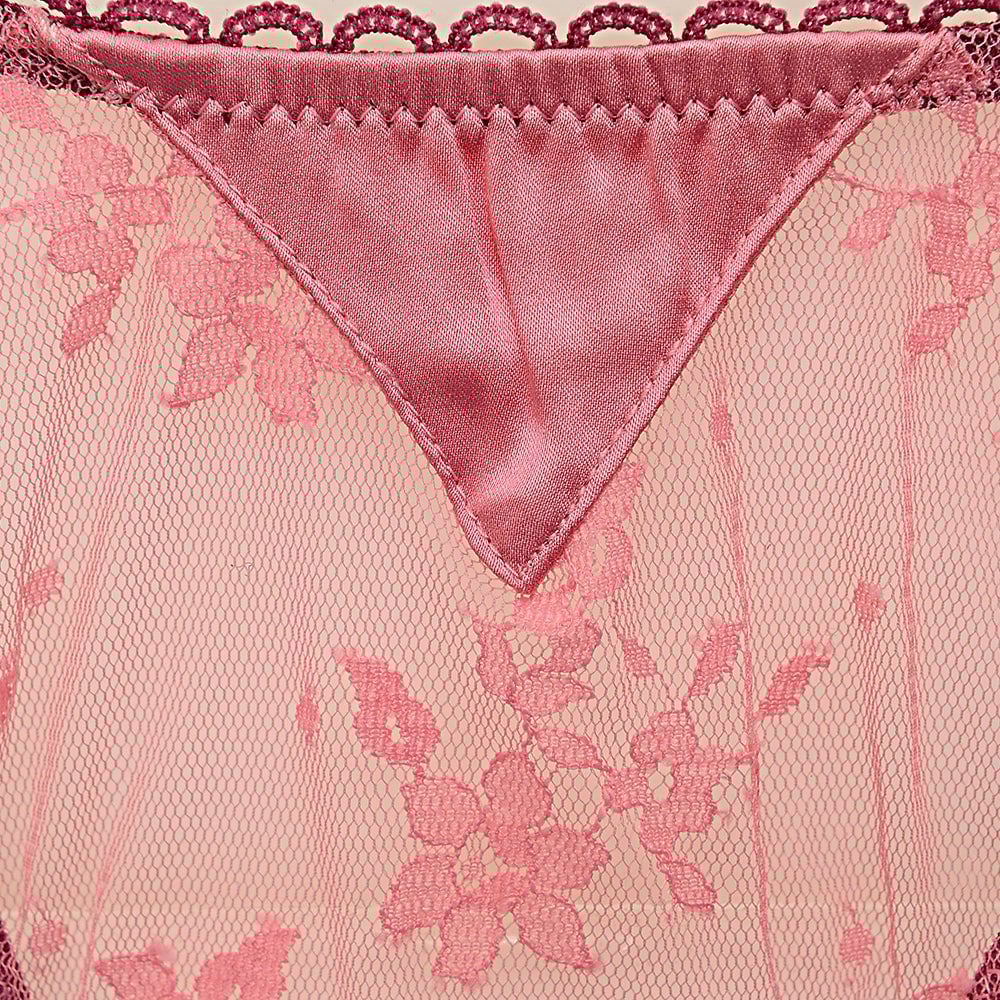 Fleur Du Mal Womens Untie Me Cheeky Brief In Pink