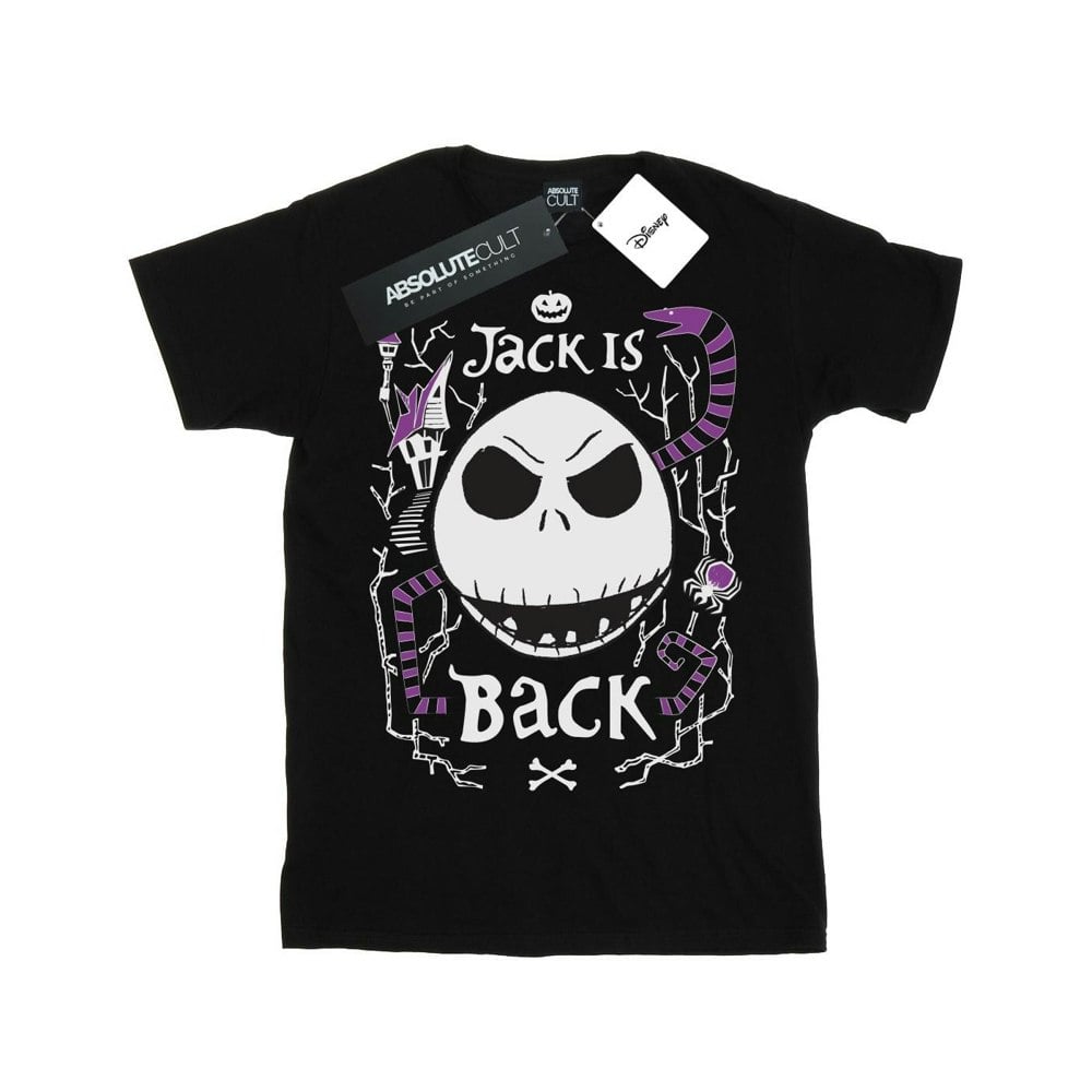 Disney Boys Nightmare Before Christmas Jack Is Back T-Shirt - Black