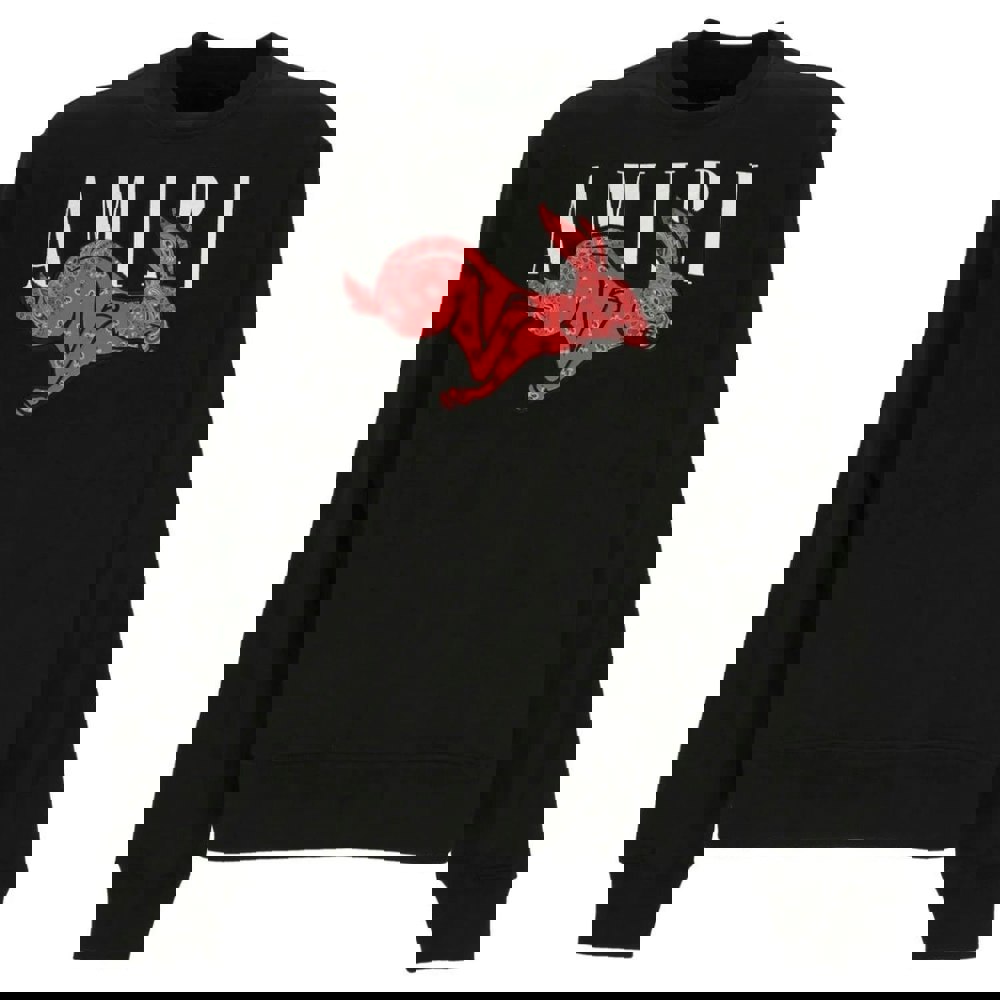 Amiri Cny Rabbit Logo Black Sweatshirt S