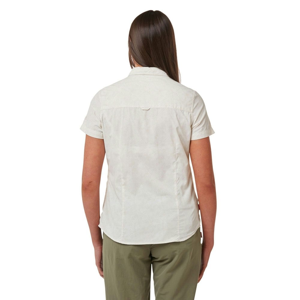 Craghoppers Womens/Ladies NosiLife Vanna Short Sleeved Shirt - Seasalt Print
