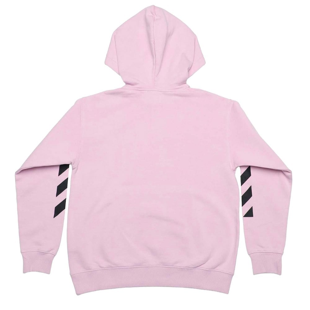 Off White Childrens/Kids Stamp Hoodie - Pink/Black