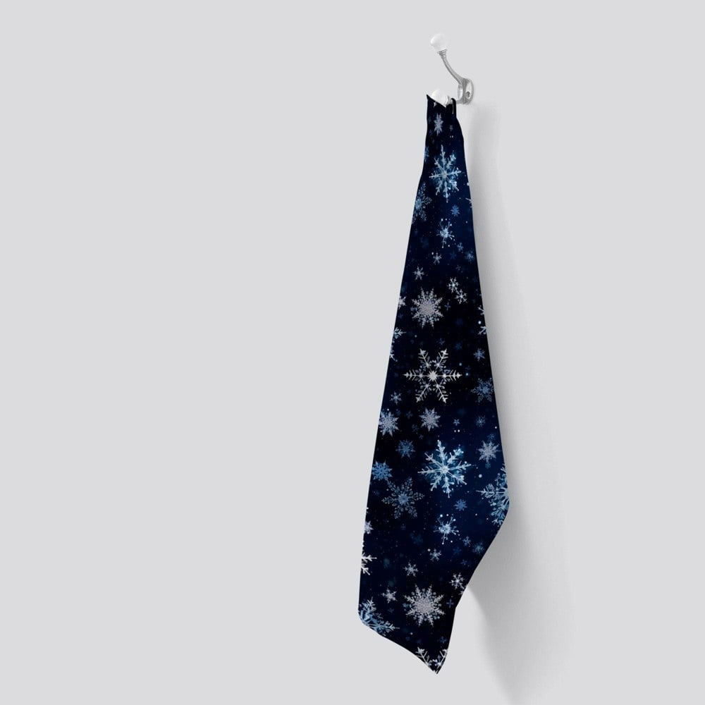 Warren Reed Dreamy And Magical Snowflake Tea Towel