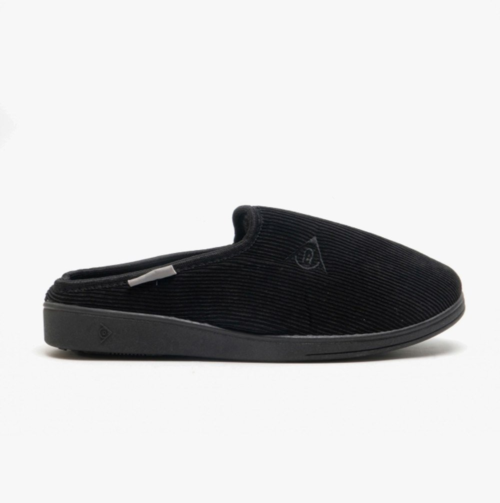 Dunlop TED Mens Mule Slippers Black