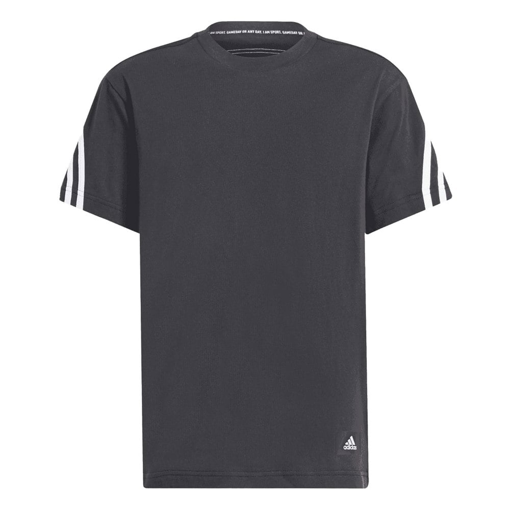 Adidas Childrens/Kids Future Icons 3 Stripes T-Shirt - Black
