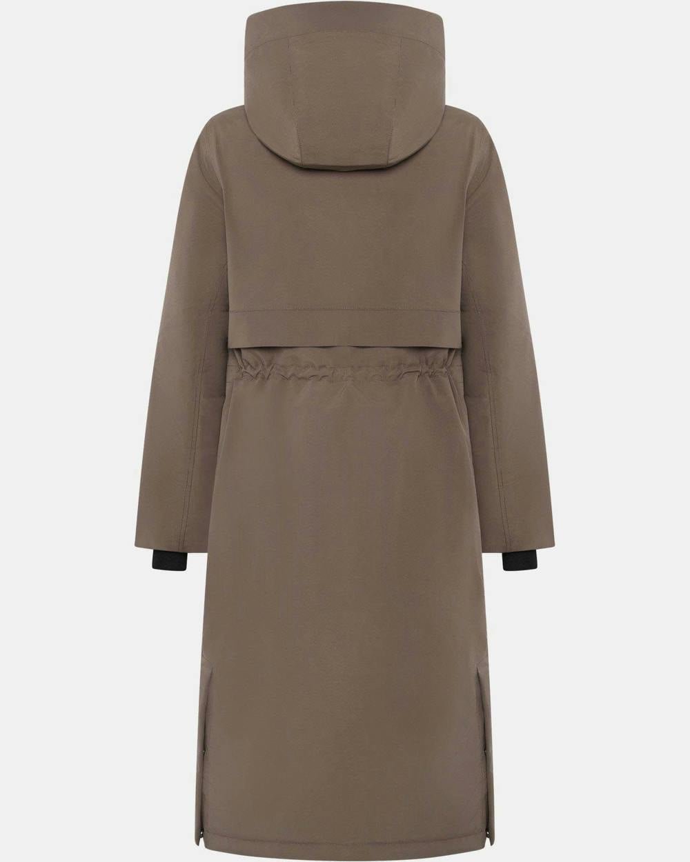 Didriksons Womens Melody Long Parka 2 - Mocha Brown F07