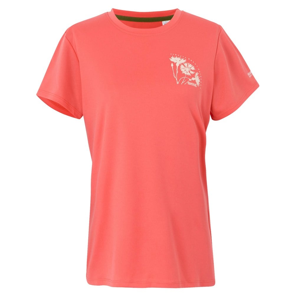 Regatta Womens/Ladies Fingal IX Flowers T-Shirt - Peach Bloom