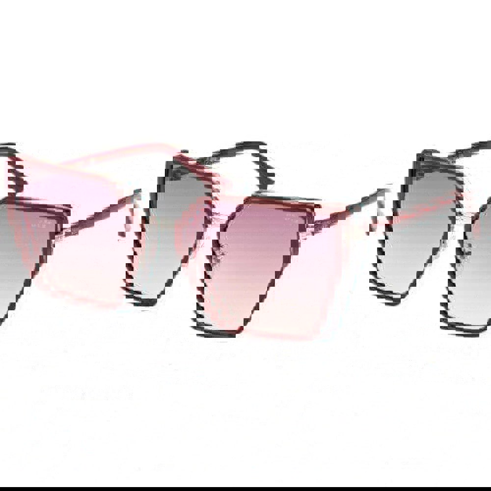 Guess Shiny Bourdeaux Frame Gradient Bordeaux Lens Sunglasses
