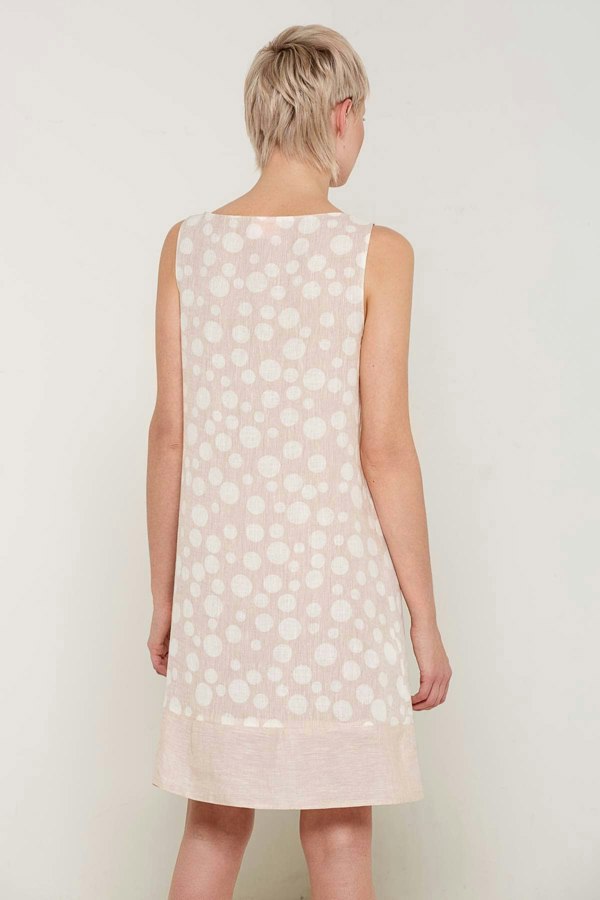 Bo Carter Linen Arabella Dress - Champagne