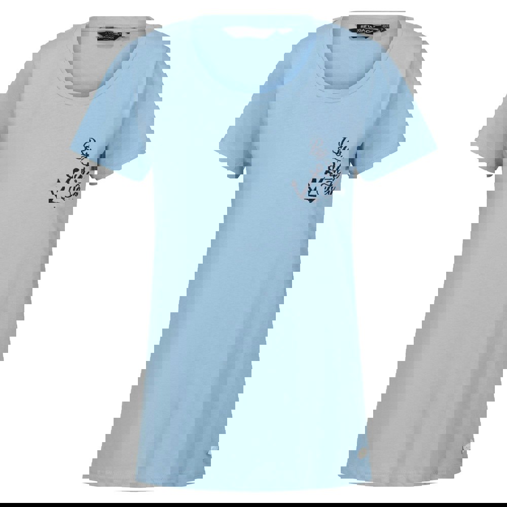 Regatta Women's Filandra VII By The Sea Anchor T-Shirt - Powder Blue