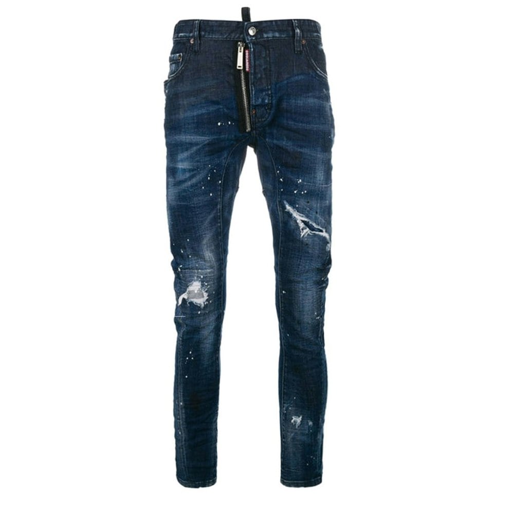 DSQUARED2 S71LB0511 S30342 TIDY BIKER JEAN 470 BLUE JEANS Mens 56