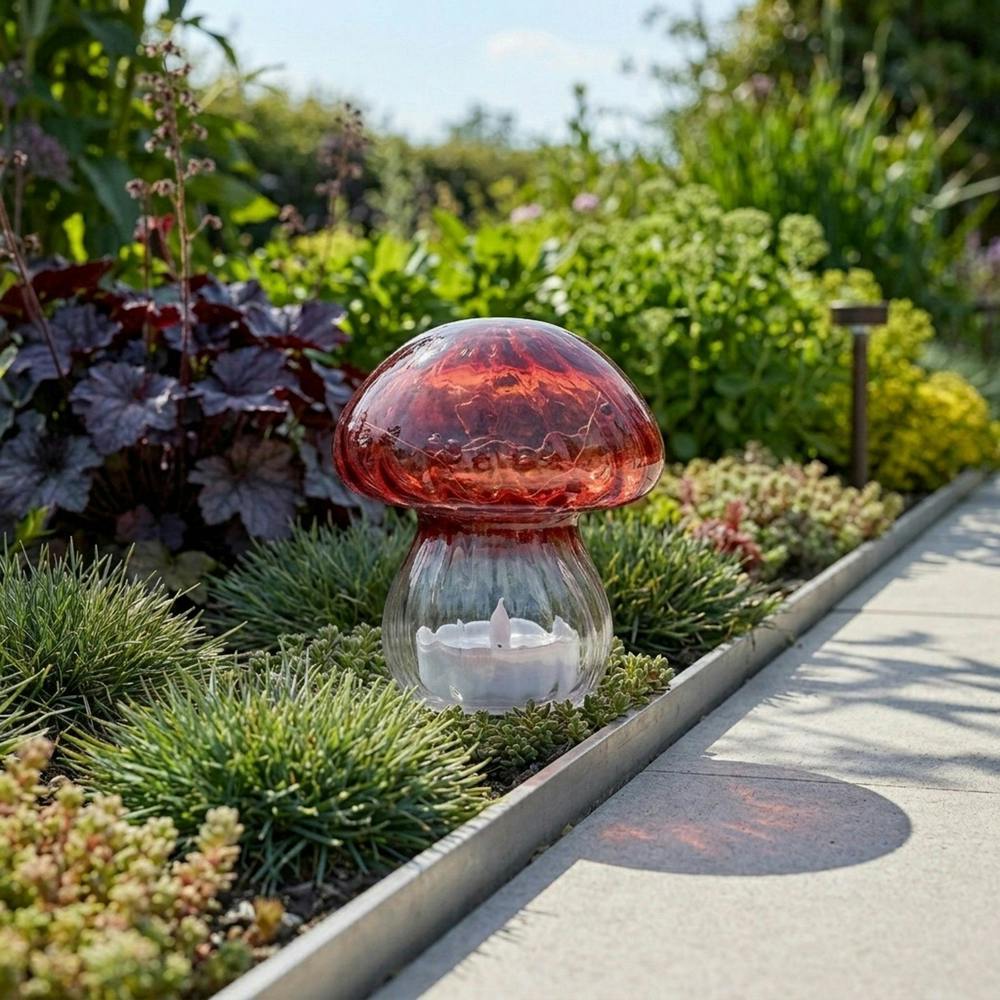 Garden Greatness Crystal Shroom Solar Garden Light