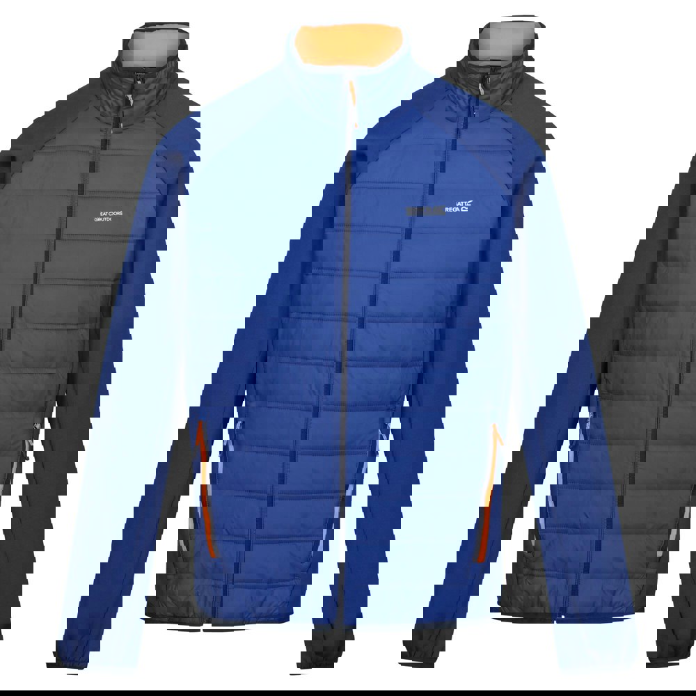 Regatta Men's Clumber IV Full Zip Hybrid Jacket - New Royal/Persimmon