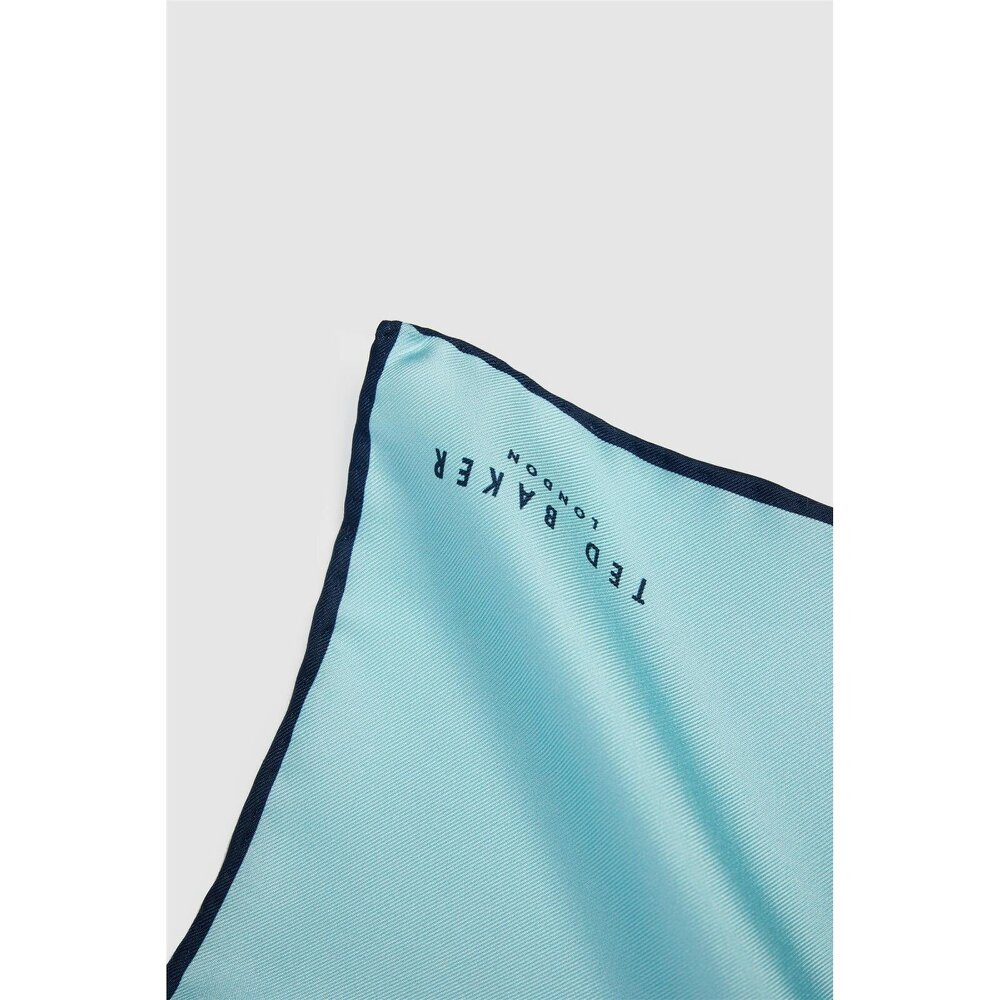Ted Baker Dusky Blue Contrast Pocket Square