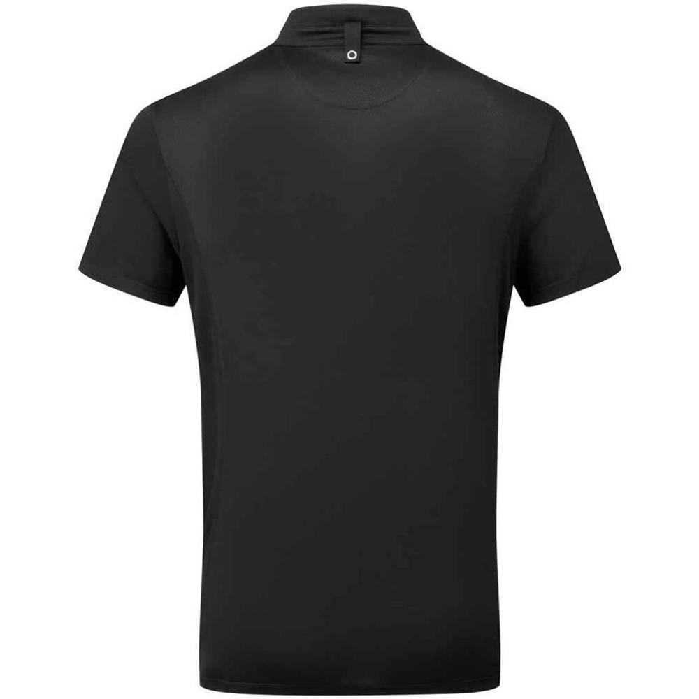 Premier Mens Essential Coolchecker Short-Sleeved Chef Shirt - Black