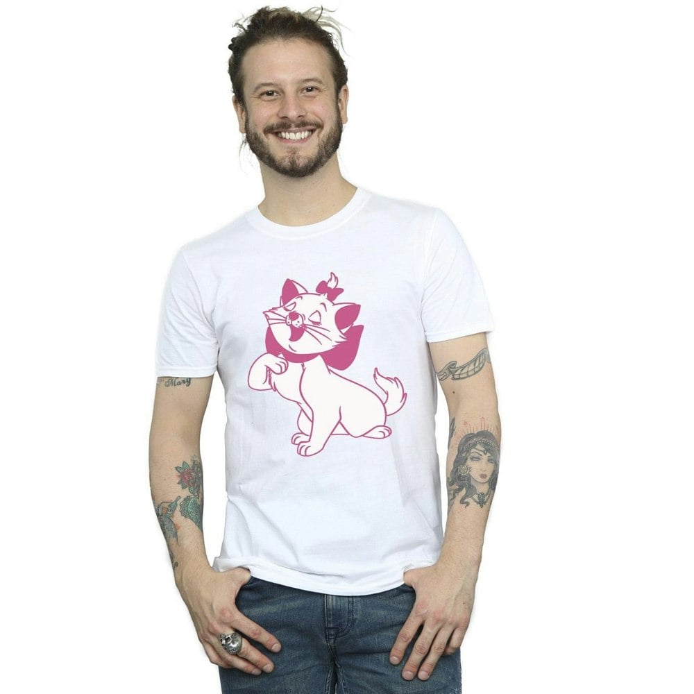 Disney Mens The Aristocats Marie T-Shirt - White