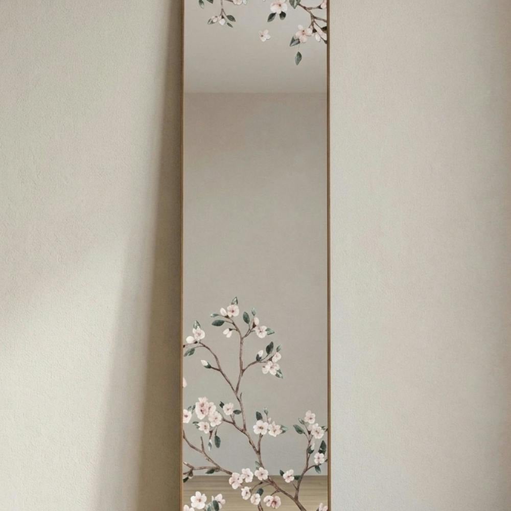 Garden Greatness Floral Standing Rectangle Mirror