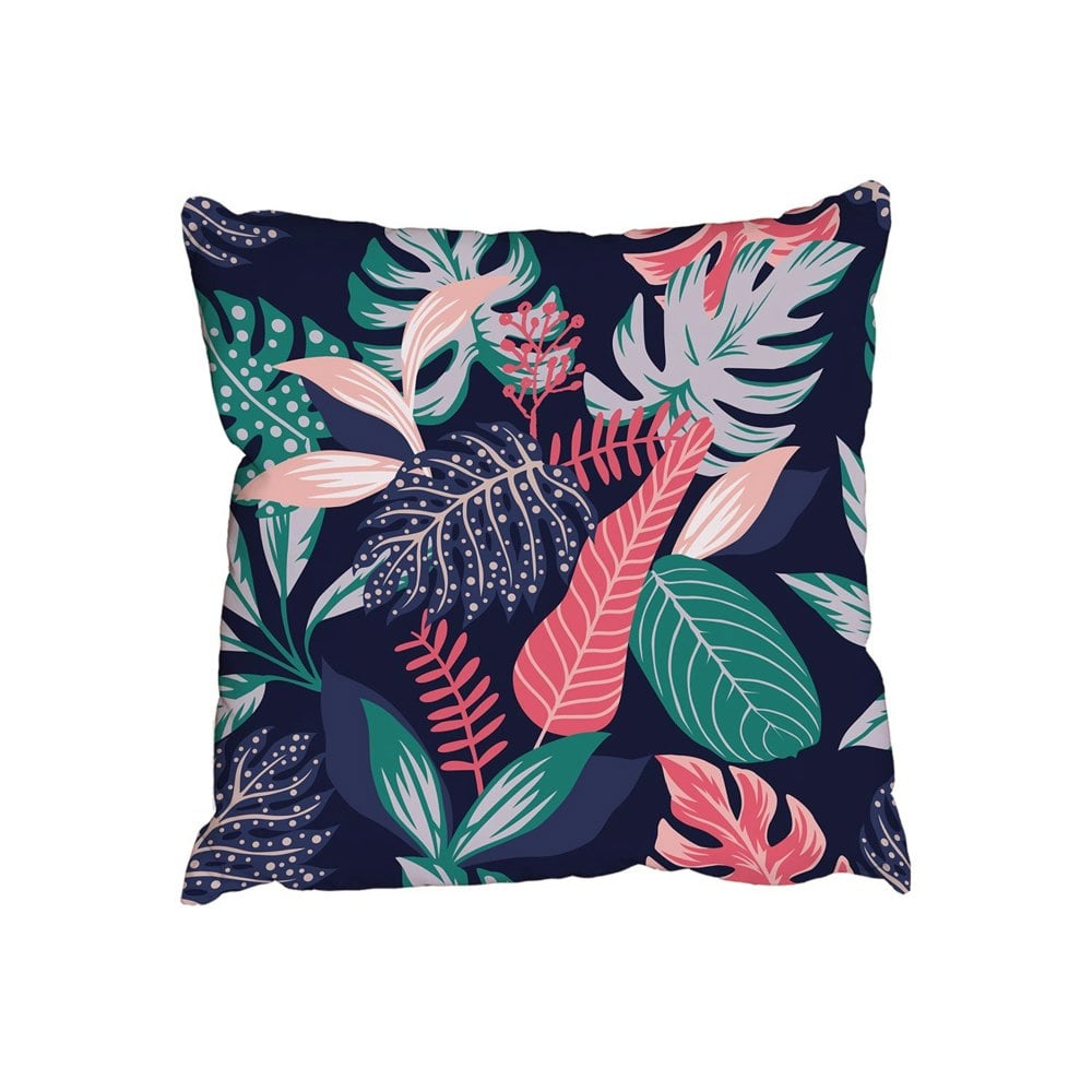 Benjamin Tate Design Painted tropical exotic leaves (Outdoor Cushion)
