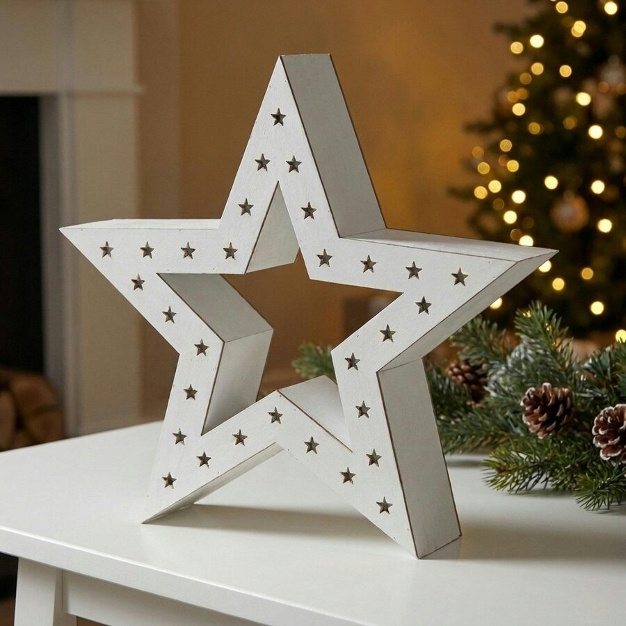 Garden Greatness Illuminated Hollow Star LED Ornament