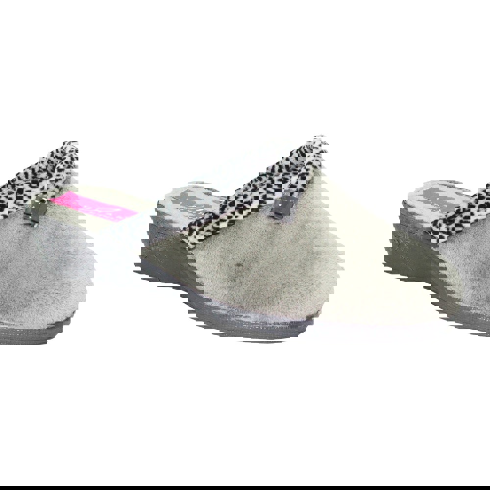Lunar Womens/Ladies Michelle Slippers - Grey