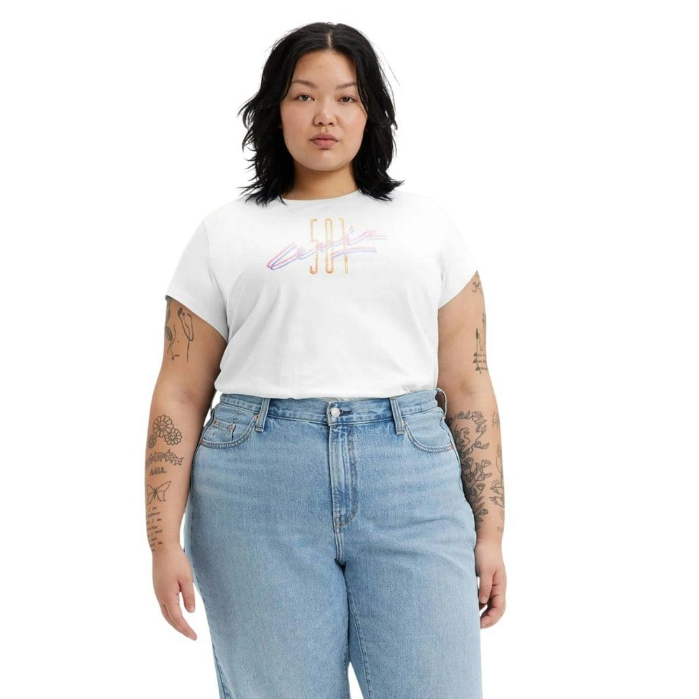 Levis Womens/Ladies Authentic Graphic T-Shirt - White