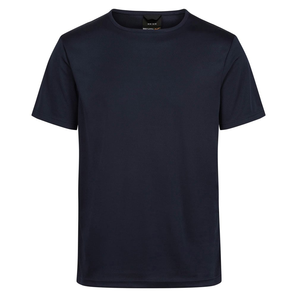 Regatta Mens Pro Reflective Moisture Wicking T-Shirt - Navy