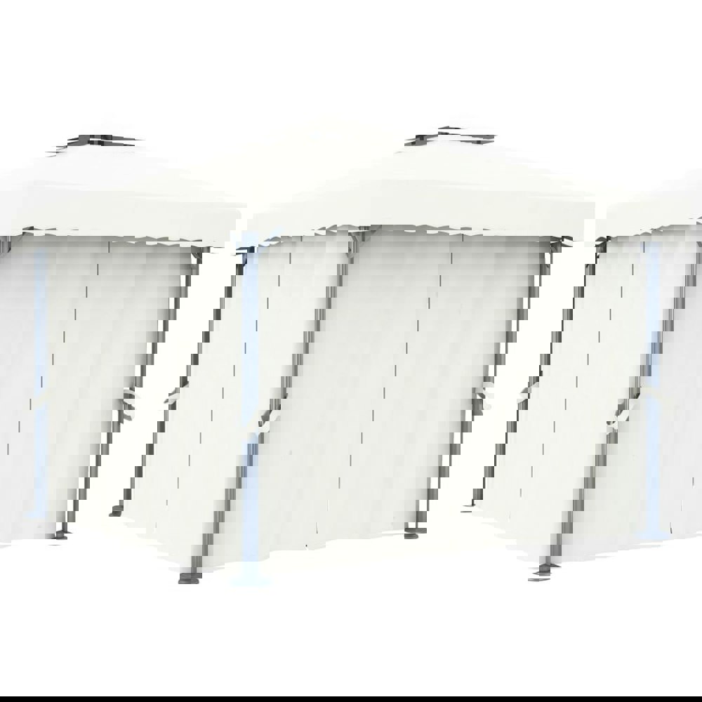 Berkfield Gazebo with Curtain 3x3 m Cream White Aluminium