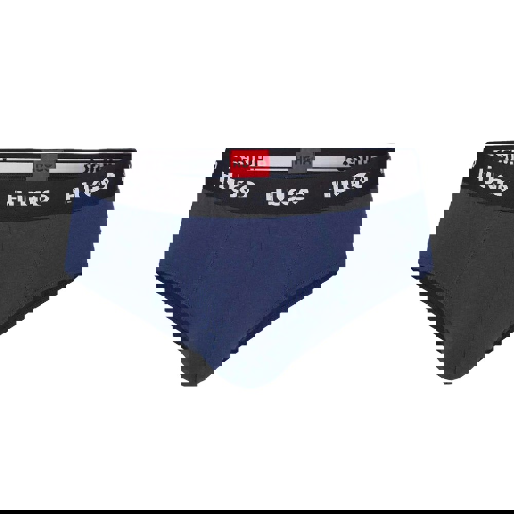 Hugo Mens Flat Locked Seams Briefs (Pack of 3) - Navy