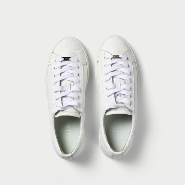 Saturn leather comfortable sneakers top view