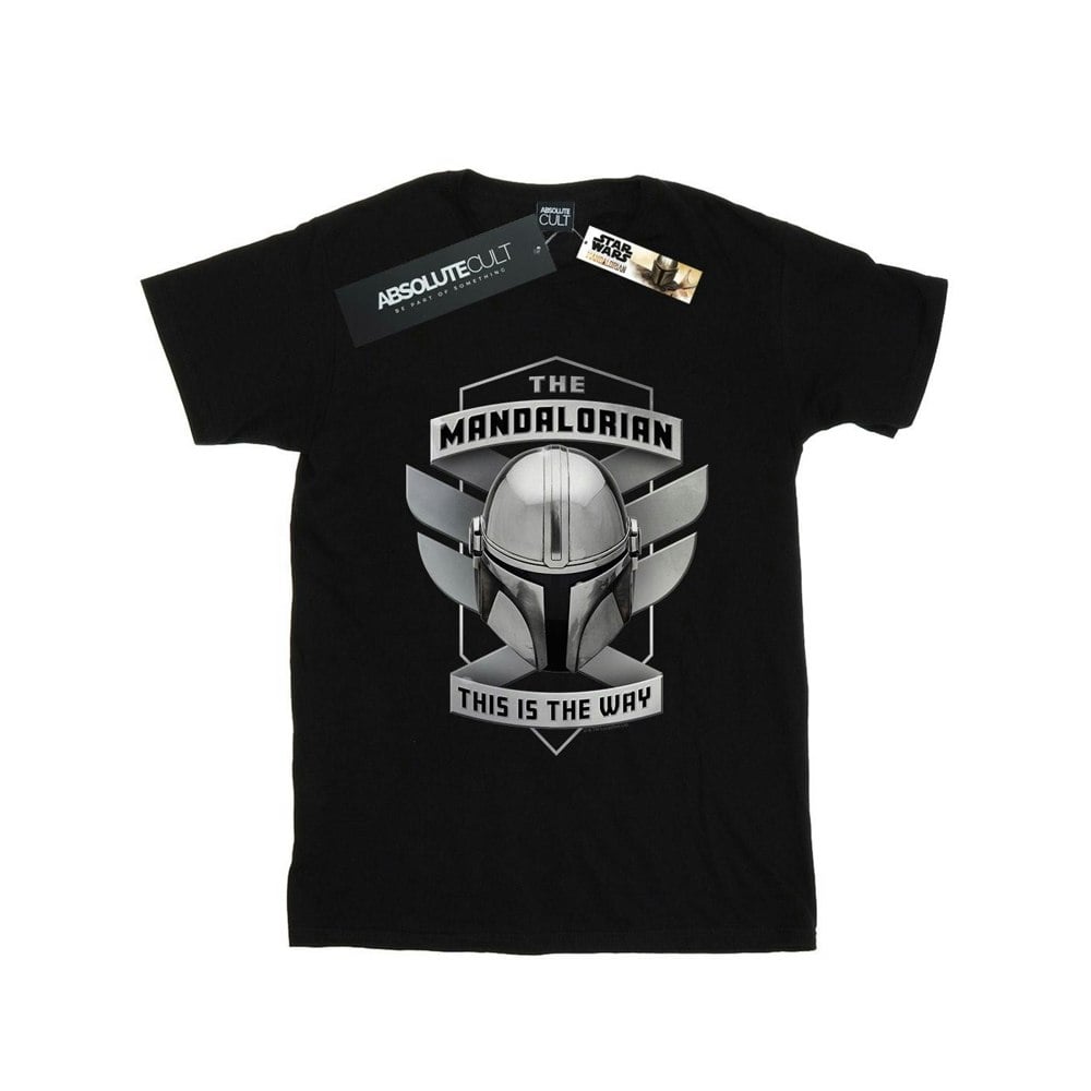 Star Wars Mens The Mandalorian This Is The Way Mando T-Shirt - Black