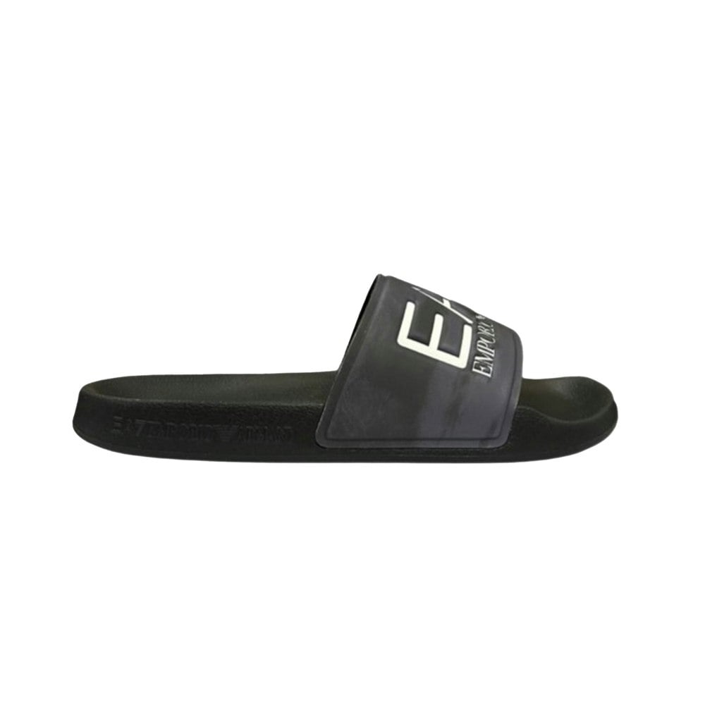 Emporio Armani EA7 EA7 Emporio Armani Visibility Logo Slides Black/Black/Camo Print