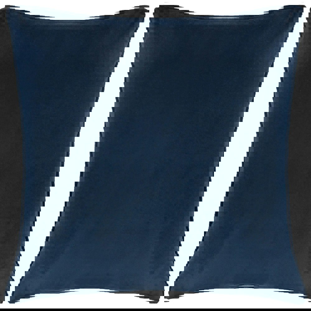 Wylder Harlington Botany Piped Velvet Floral Cushion Cover - Petrol