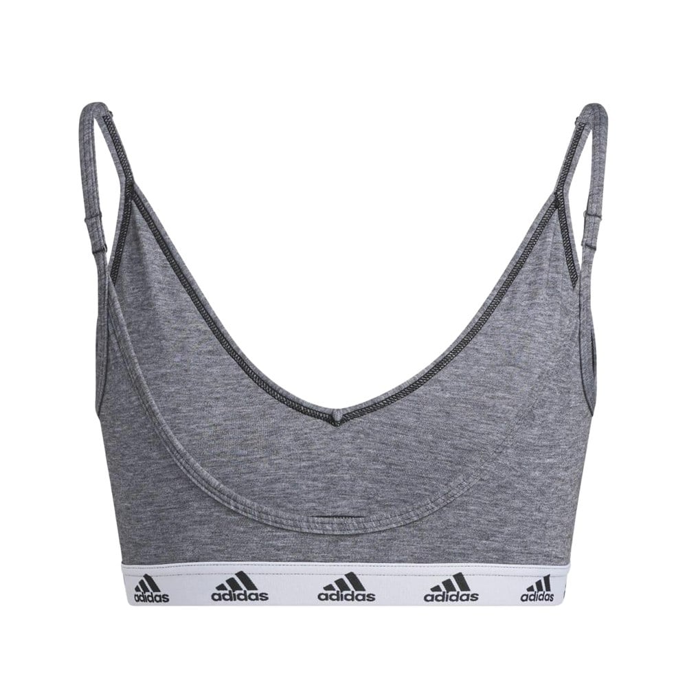 Adidas Womens Purebare Lights Sports Bra - Grey/Black