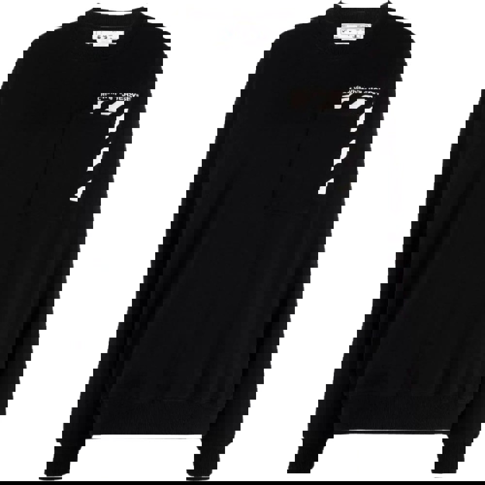 Off-White Diag Regular Crewneck Black sweatshirt S