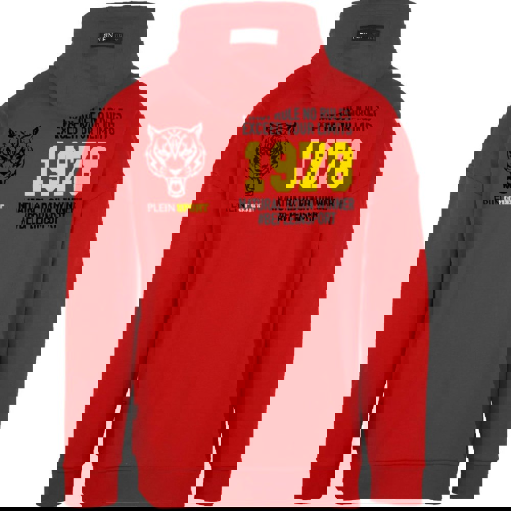 Plein Sport Natural Born Winner Red Hoodie S