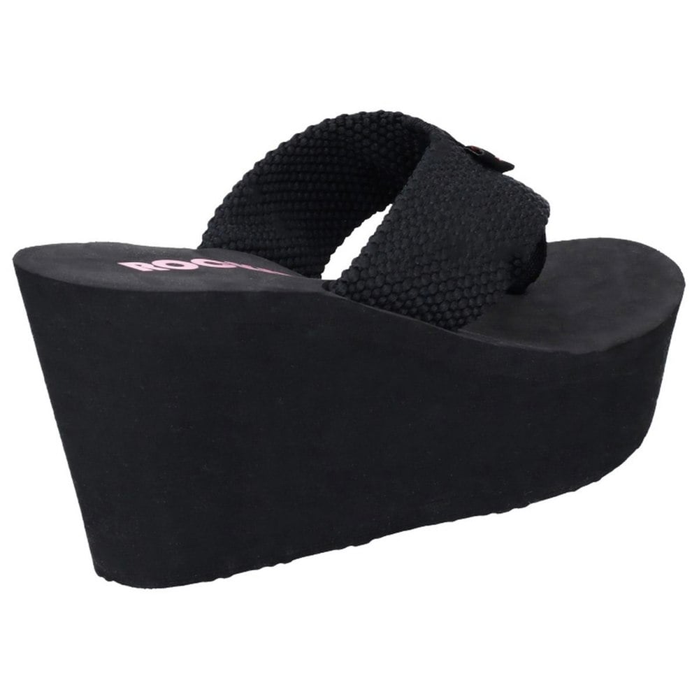 Rocket Dog Womens/Ladies Diver Webbing Slip On Wedge Sandals - Black