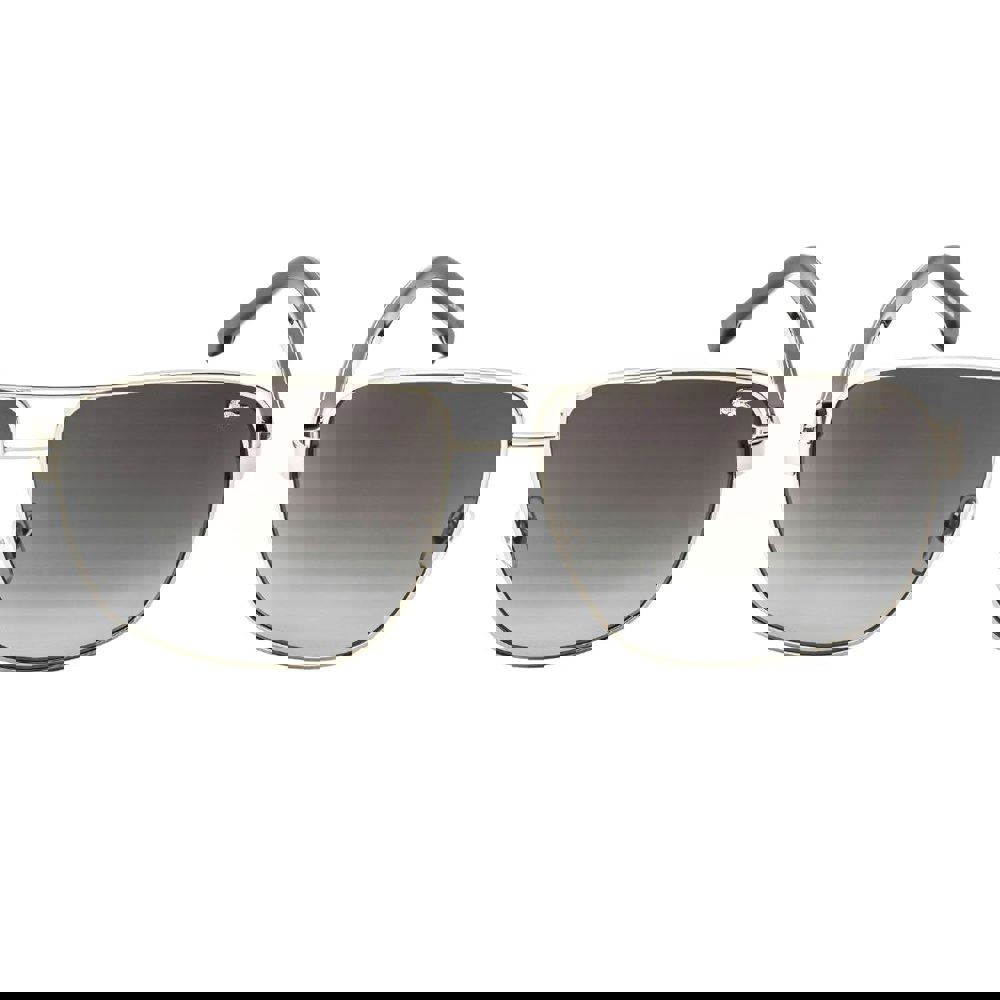 Lacoste L162S (714) Gold/Green Arm / Brown Gradient Sunglasses One Size