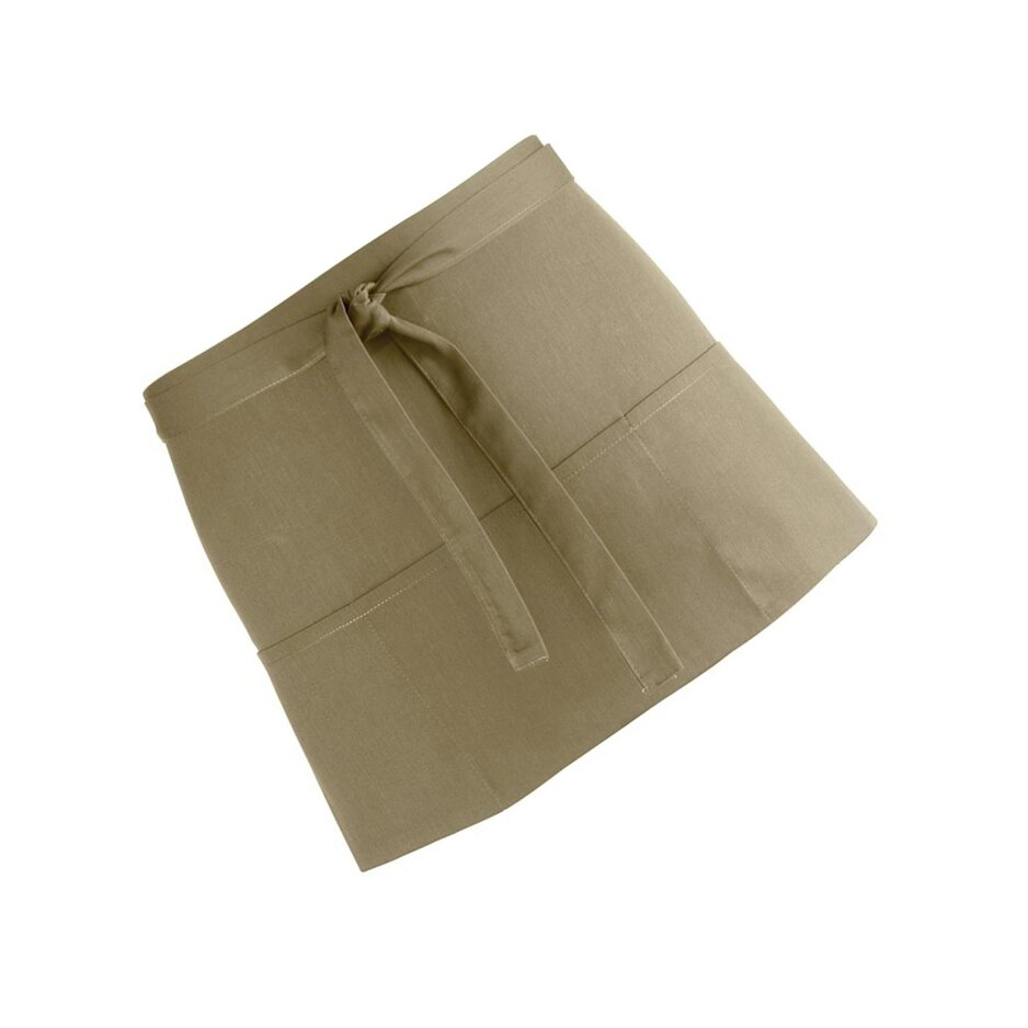 Premier Ladies/Womens Colours 3 Pocket Apron / Workwear (Pack of 2) - Olive