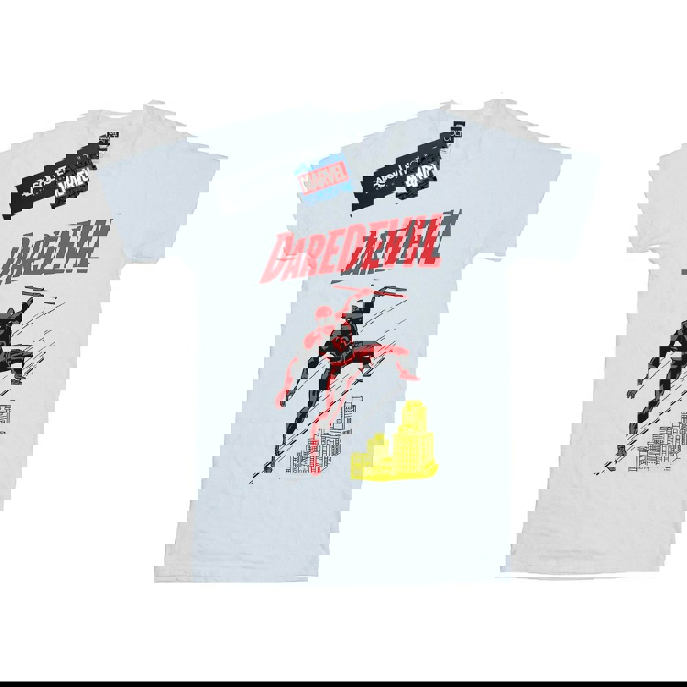 Marvel Mens Daredevil Rooftop T-Shirt - White