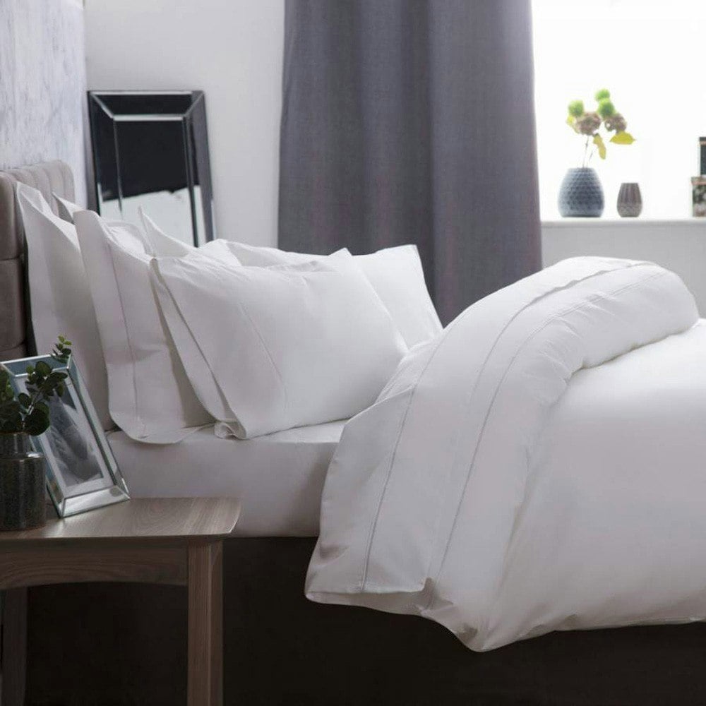 Belledorm 1000TC Emperor Sized Egyptian Cotton Duvet Cover - White